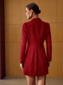 MOTF PREMIUM 女士翻领褶裥短裙，秋冬款