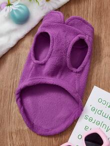 PETSIN 1 件紫色秋冬宠物保暖背心带牵引环，节日加厚保暖宠物衣服 - 紫色 - 查看 3