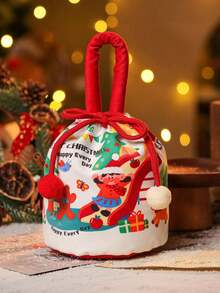 Cirelle 1个，圣诞礼品袋，圣诞夜苹果包装袋，糖果礼品袋，手提糖果袋，创意礼品袋，圣诞夜纪念礼品袋，适用于圣诞节、礼品包装、送礼。 - 彩色 - 查看 7