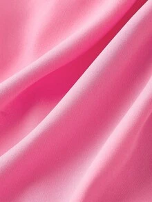 SHEIN MOD 女士休闲粉白撞色单排扣西装外套，秋冬季，圣诞节、新年、感恩节等场合皆宜，粉色西装外套，学院风，优雅，冬季外套，时尚系列，长袖 - 粉色 - 查看 5