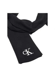 Calvin Klein Fine Rib Men Scarf Black - Black - View 3