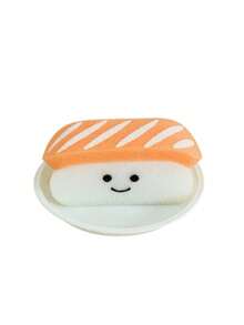 Joivida 可爱寿司造型沐浴海绵球 - 柔软 - 主题沐浴洁面海绵球，敏感肌米色，糯米团子和寿司卷/寿司卷造型，沐浴配件礼品