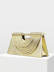 MOTF PREMIUM WOMEN'S MINIMALIST MULTI-STRIPE DECORATIVE CLUTCHES, SUITABLE FOR PARTY SCENES,NEW YEARS