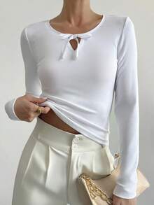 Livesso Women T-Shirts Long Sleeve Women - White - View 1