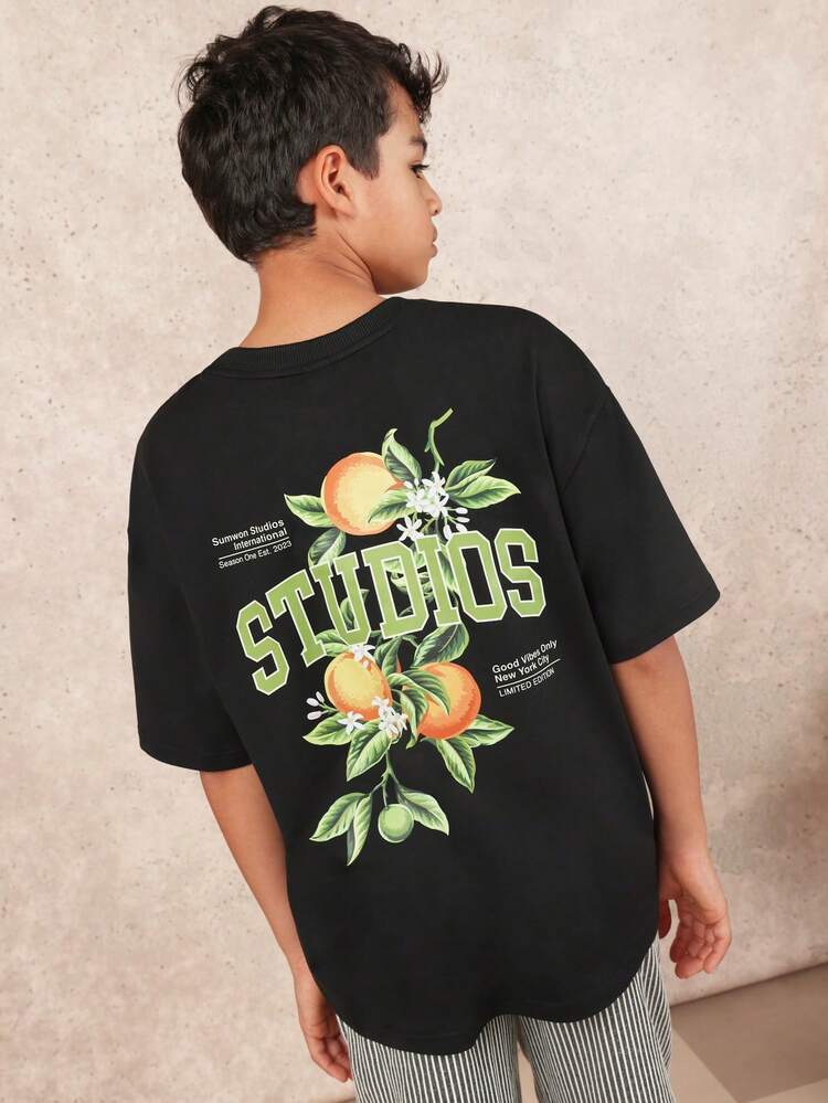Oversized Tee With Studios Citrus Graphics