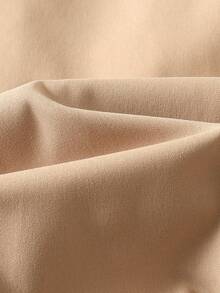 Maija Kids 年轻女孩秋季休闲时尚翻领双排扣系带风衣夹克 - 卡其色 - 查看 7