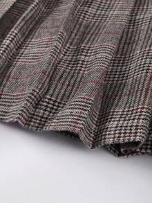 Franclia 大码女式新款百褶迷你裙，美式百搭高腰裙，带防闪光内衬，秋冬季百褶裙，格子裙配腰带，迷你腰带裙，格子裙，学生裙，可爱裙子，迷你格子裙，女式格子裙 - 彩色 - 查看 7