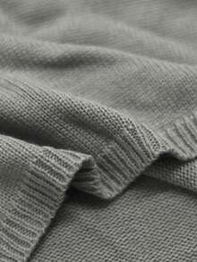 SHEIN Raffinéa 女式灰色领口流苏套头连衣裙搭配细肩带毛衣