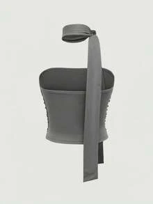 Women Tops - Light Grey - View 2