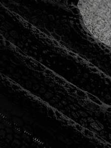 Franclia Women's Autumn Floral Lace Hollow Zipper Front Long Sleeve Blouse Women Shirt - Black - View 6