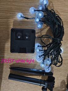 Waterproof Solar Bubble Ball Light String Lights Outdoor Lighting Crystal Ball String Light Halloween Christmas GardenParty Decoration