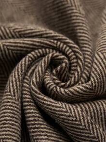 Zelara Jachetă midi kaki fără mâneci, cu talie elastică, toamnă/iarnă - cafea maro - Vizualizare 12