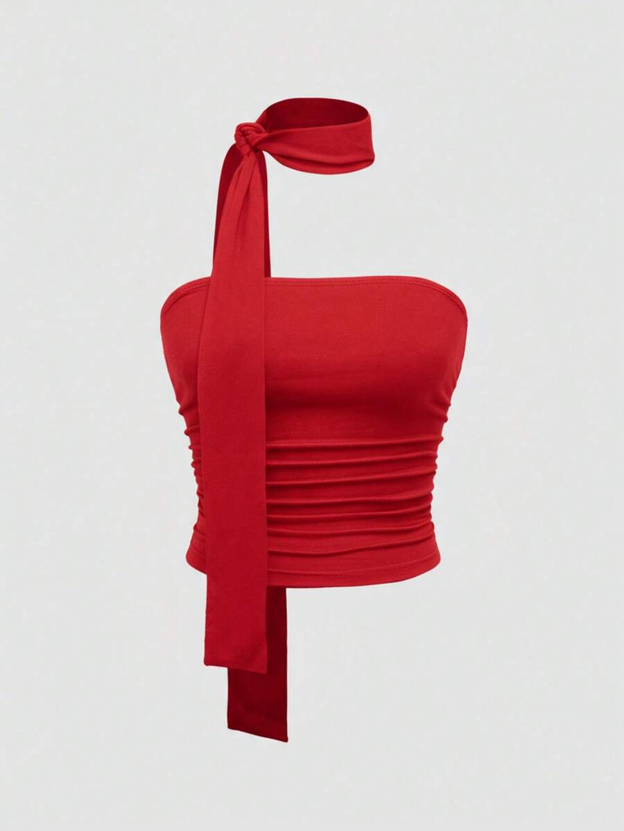 Women Tops - Red - View 1