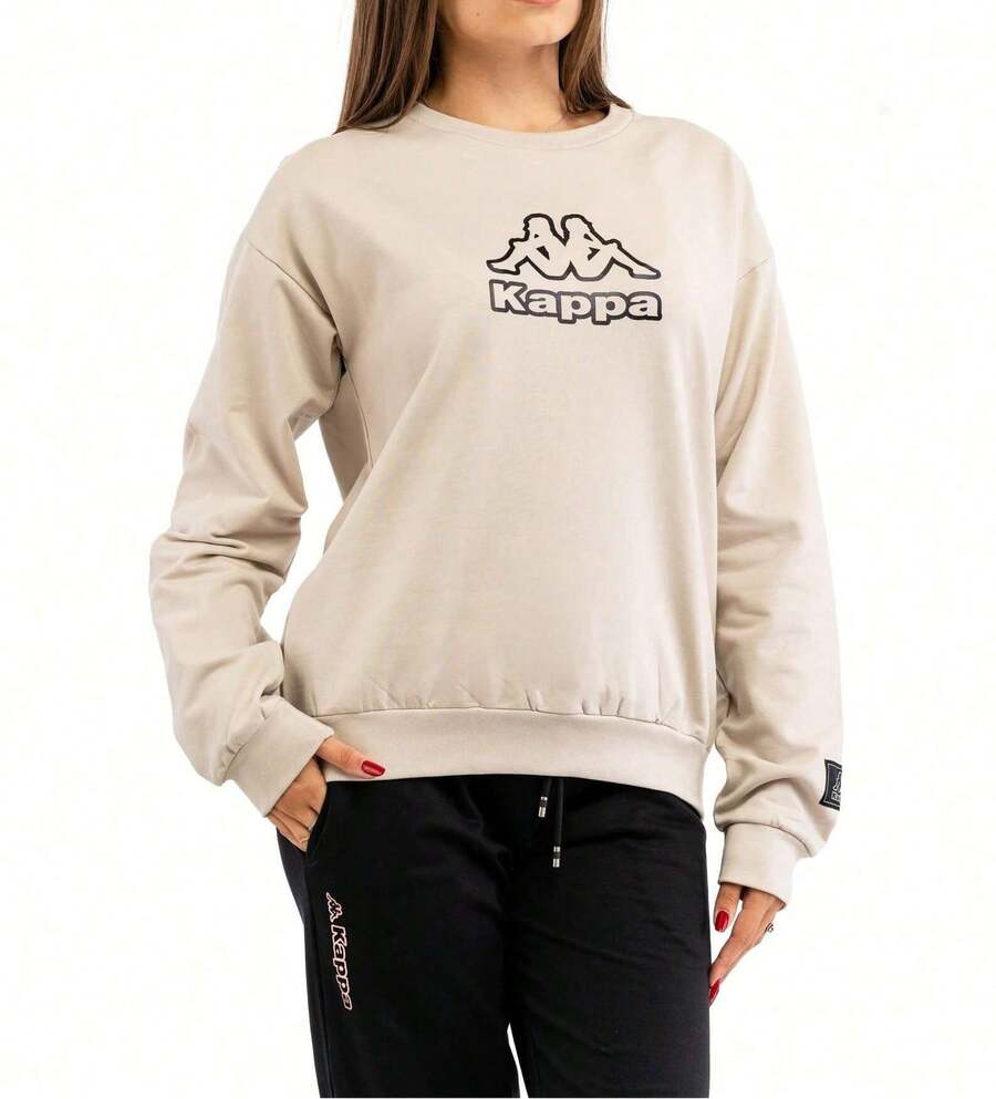 Kappa Women's Sweatshirt Beige - CLOUD - View 1