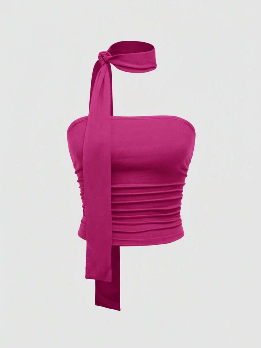 Women Tops - Hot Pink - View 1