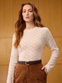 Thắt lưng bện đơn giản màu trơn dành cho nữ - Cà phê - Xem 2