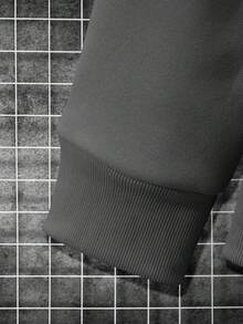 Manfinity Homme 男士字母印花圆领长袖卫衣和运动裤休闲两件套健身服 男士慢跑服 男士休闲套装 男士运动服套装 男士运动套装 - 彩色 - 查看 5