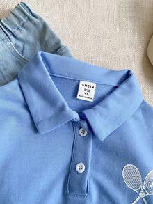 PrepCrw 1件装少女优雅学院风休闲都市蓝领长袖卫衣，适合外出、聚会、返校、秋冬季穿着，蓝色/天蓝色/浅蓝色格纹卫衣，返校用品 - 藍色 - 查看 6