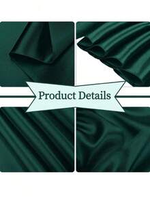 10pcs Dark Green Satin Chair Bow Sashes Wedding Chair Ribbon Bow Silk Chair Knot Ties For Reception Restaurant Event Banquet Party Hotel Decorations - Dark Green - View 7