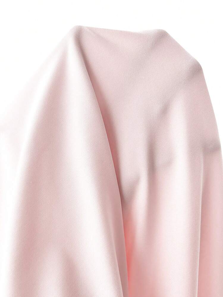 Sweetra Camiseta de mujer de ajuste ceñido con hombros descubiertos y plisados, unicolor Y2K - Rosa - Añade 5
