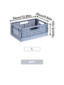 Joivida 1Pc Macron Colors Plastic Foldable Storage Basket Perfect For Storge And Daily Use Easy Assembly Can Be Used In Kitchen Bathroom Office Living Room Classroom Domitries - Multicolor - View 23