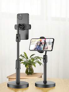 Mobile Phone Stand, Slouchy Mobile Phone Stand, Adjustable Height And Angle, Suitable For Office, Leisure, Business, Home Flexible Universal Stand, Compatible With 3.5-6.7 Inch Devices - Black - View 7