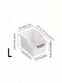 4pcs/2pcs/1pc Plastic Multifunctional Storage Box, Arc Pulley Design, Suitable For Household Cleaning Products, Household Necessities, Storage Boxes, Baskets, Household Finishing Containers. - Multicolor - View 12