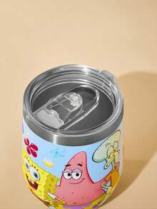 SpongeBob SquarePants | SHEIN 360毫升/12盎司不锈钢材质，防漏盖，适用于冷热饮，适用于大多数车载杯架，送礼佳品 - 彩色 - 查看 6