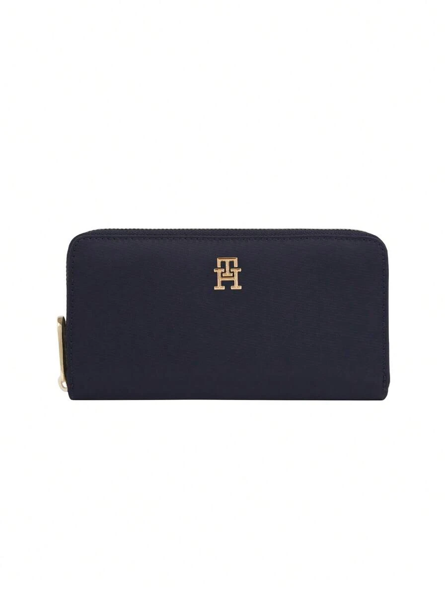 Tommy Hilfiger Large Fabric Women's Wallet Navy Blue - Blue - View 1