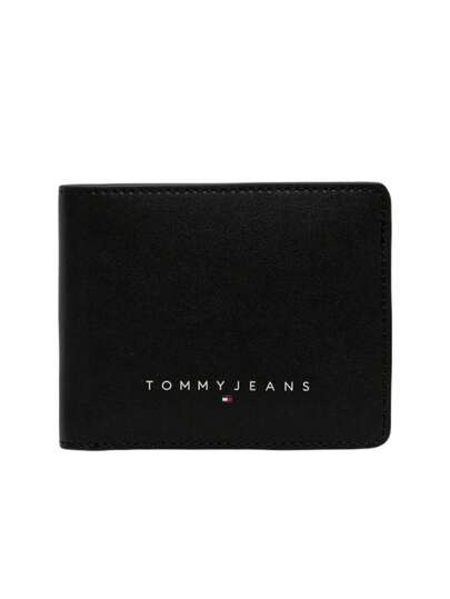 Tommy Hilfiger Textured Bi Fold Men's Wallet Black