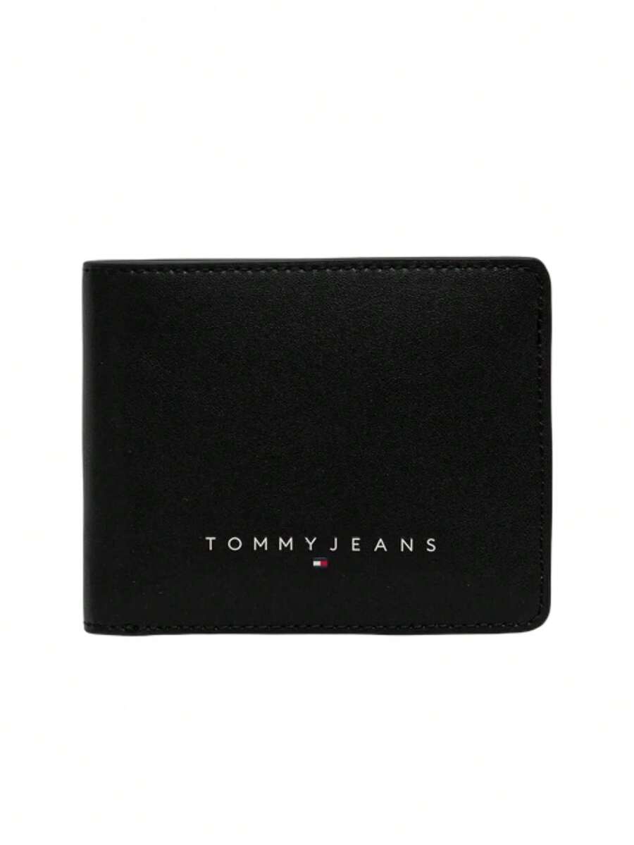 Tommy Hilfiger Textured Bi Fold Men's Wallet Black