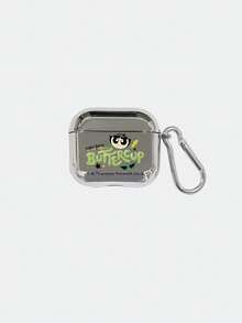 THE POWERPUFF GIRLS X SHEIN 可爱的毛茛花图案蓝牙耳机套 - 銀色 - 查看 7