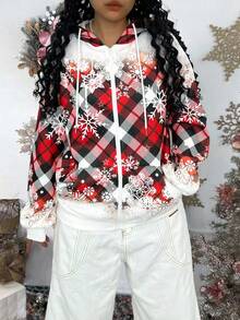 INAWLY Sudadera con cremallera de manga larga y estilo casual de moda para mujer, invierno - Multicolor - Ver 3