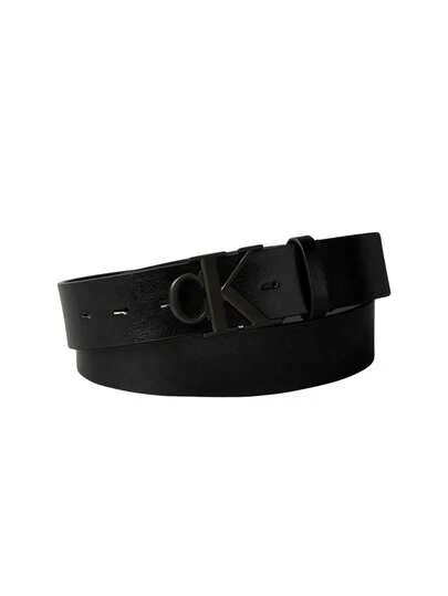 Calvin Klein Monogram Buckle Men's Belt Black