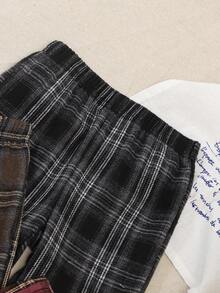 Souflis Souflis 男婴休闲纯色格子松紧腰裤三件套，三种颜色可选，舒适透气。这款男婴格子裤采用经典设计和柔软面料，适合各种休闲场合。无论是日常居家、户外活动还是节日庆典，都能展现宝宝的可爱与时尚。简约的风格和百搭的颜色，使其成为打造萌娃造型的理想之选。 - 彩色 - 查看 6