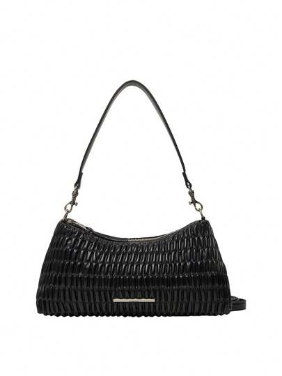 Calvin Klein Ruched Drop Women's Shoulder Bag Black