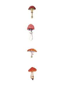1Pack 40Pcs Vintage Plant & Mushroom PET Stickers, DIY Scrapbooking, Planner Sticker Materials,School Supplies - Multicolor - View 8