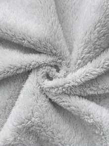 SHEIN 少女休闲舒适简约针织连帽长袖衫，适合外出、上学、日常聚会、秋冬季穿着。 - 黑色 - 查看 8