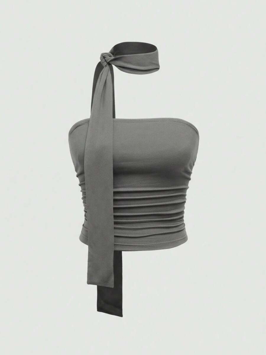 Women Tops - Light Grey - View 1