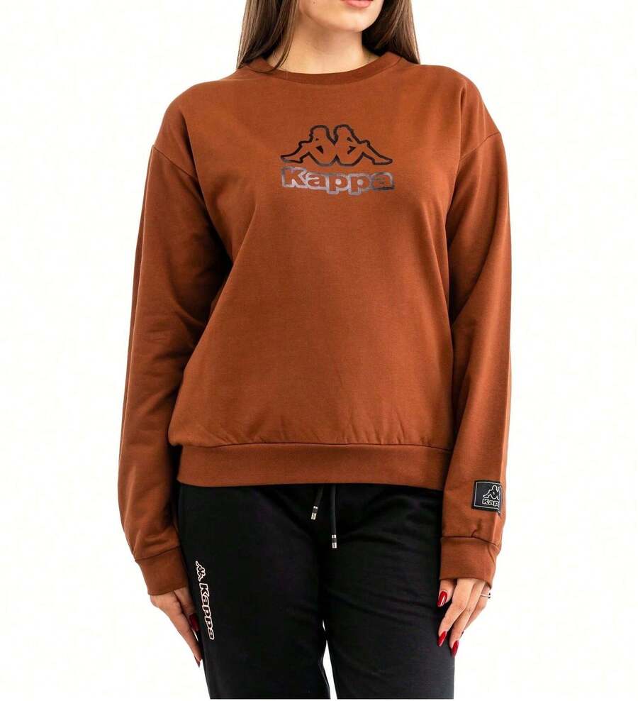 Kappa Women's Long Sleeve Shirts Brown - SEQUOIA - View 1