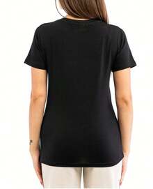 Kappa Women's T-Shirts Black - Black - View 3