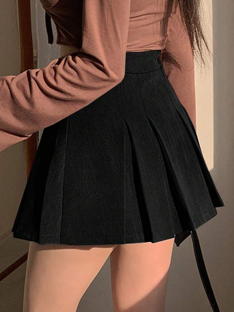 Women's Pleated Casual Loose A-Line Skirt