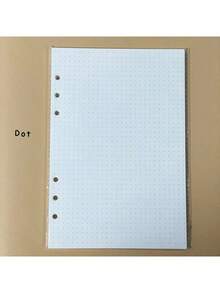 A5 45 Sheets Refill Papers,6 Holes Binder Notebook Inner Paper,Weekly/Monthly/Blank Planner Journal Notebook Parts - White - View 6