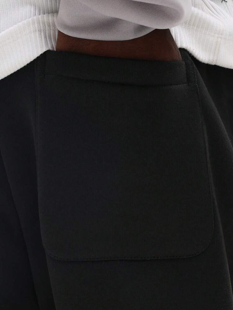 컬러 블록 패널이 있는 플레어 핏 스웨트팬츠