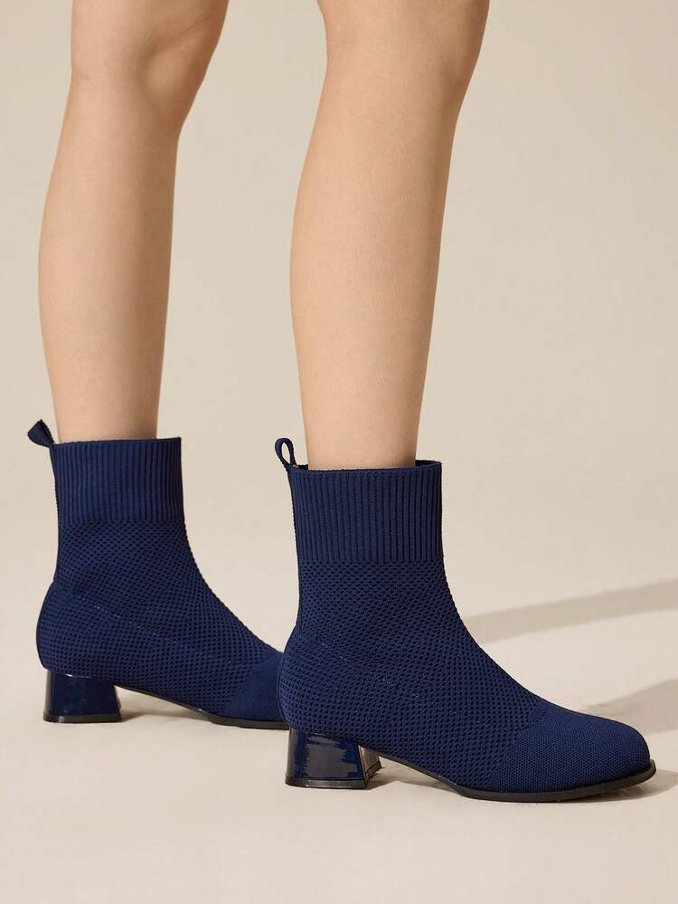 CUCCOO BASICS Women's Fashion Versatile Commuting Chunky Heel Breathable Ankle Boots For Christmas