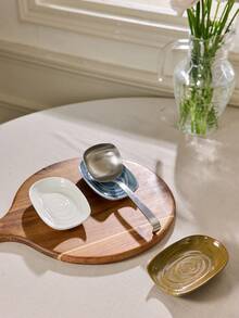 Cirelle 陶瓷厨具架、勺子架、复古陶瓷汤匙架、勺子托盘、炊具储物托盘、咖啡和甜点勺搁盘、理想的母亲节和圣诞节礼物、复古窑烧多色设计