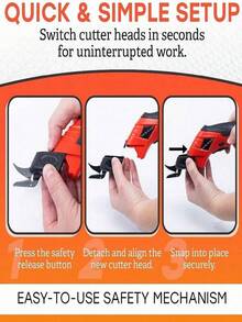 Electric Fabric Scissors(Blue/Red) , Cordless Electric Scissors Fabric Cutter, USB Rechargeable Cloth Cutter For Carpet/Leather/Paperboard/Crafts/Sewing Tools - Multicolor - View 10