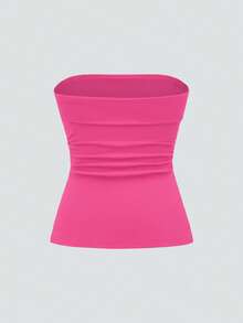 Women Tops - Hot Pink - View 2