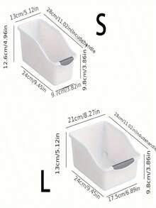 4pcs/2pcs/1pc Plastic Multifunctional Storage Box, Arc Pulley Design, Suitable For Household Cleaning Products, Household Necessities, Storage Boxes, Baskets, Household Finishing Containers. - Multicolor - View 14