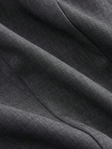 SHEIN MOD 复古灰色西装背心 - 休闲、舒适、通勤、复古美感，适合学校服装和办公室穿着 - 灰色 - 查看 4